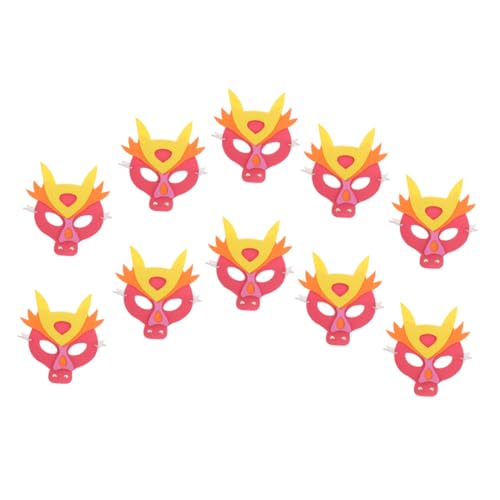 COLLBATH 10St Kindermaske zum Jahr des Drachen Maskerade Cosplay Maske Chinesische Drachenkopfmaske halloween maske halloween-maske einzigartige Maske Maskerade-Maske bilden schmücken Eva von COLLBATH