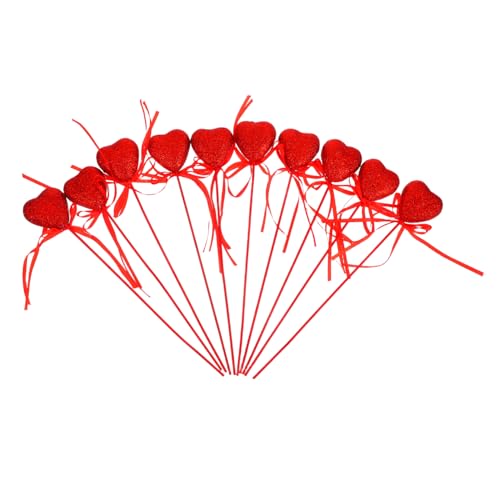 COLLBATH 10 Stück liebe Stecklinge funkeln Valentinstag-Dekorationen, Herz-Ornamente Form wählen Party Herz-Geburtstagsdekorationen Glitzer-Cupcake-Topper mit Valentinsherzen Schaum rot COLLBATH 10 Stück liebe Stecklinge funkeln Valentinstag-Dekorationen, Herz-Ornamente Form wählen Party Herz-Geburtstagsdekorationen Glitzer-Cupcake-Topper mit Valentinsherzen Schaum rot von COLLBATH
