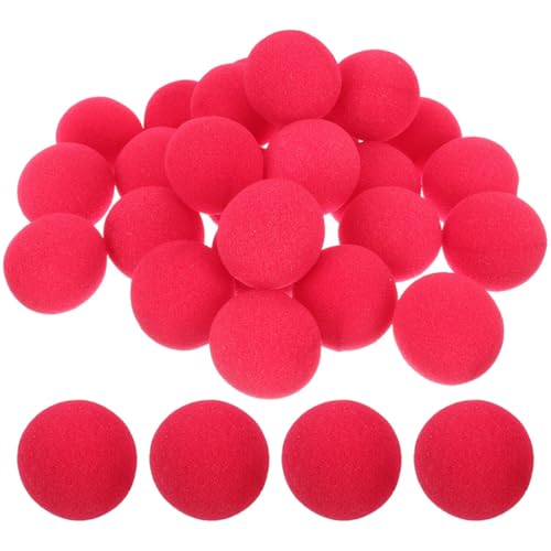 COLLBATH 100 Stücke Rot 50 Mm Karneval Clown Nase Schwamm Dekorative Clown Prop Für Party Und Veranstaltungen von COLLBATH