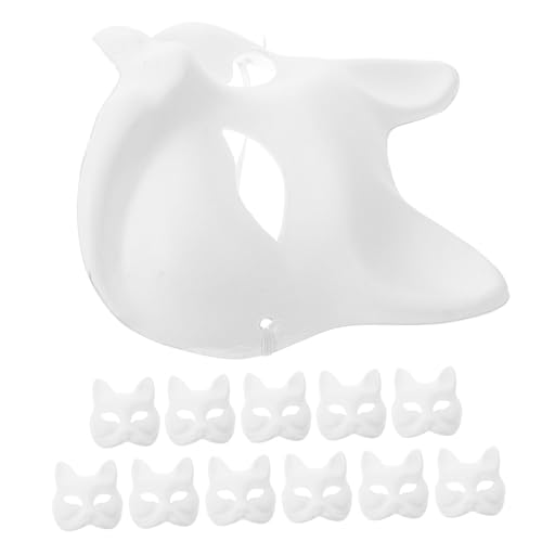 COLLBATH 12 Stück Diy Tiermasken Leere Fuchsmaske Bemalen für Kreative Cosplay Party Maskerade Schulfeiern und Halloween COLLBATH 12 Stück Diy Tiermasken Leere Fuchsmaske Bemalen für Kreative Cosplay Party Maskerade Schulfeiern und Halloween von COLLBATH