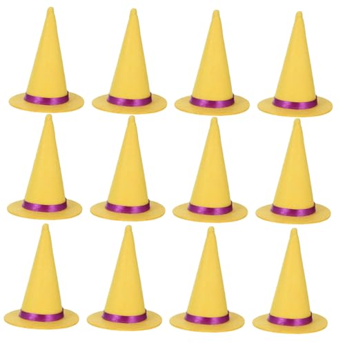 COLLBATH 12 Stück Mini Filz Hexenhüte für Halloween Leichte und Wiederverwendbare Kleine Flaschen und Cupcake Dekoration Sichere Bastelhüte für Familienfeiern und Kostümpartys COLLBATH 12 Stück Mini Filz Hexenhüte für Halloween Leichte und Wiederverwendbare Kleine Flaschen und Cupcake Dekoration Sichere Bastelhüte für Familienfeiern und Kostümpartys von COLLBATH