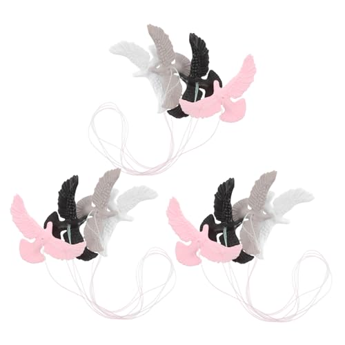 COLLBATH 12 Stück Realistische Tauben für Hochzeiten Partys und Kuchen Dekoration Kunstvolle Pigeon Accessoires für Kreative Bastelprojekte von COLLBATH