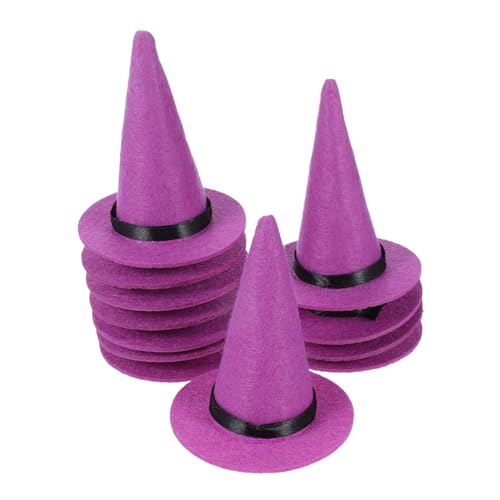 COLLBATH 12 Stück Teiliges Mini Filz Hexenhüte Halloween Flaschenverschluss und Cupcake Deko Langlebige Kompakte Partyverzierung für Diy Bastelprojekte und Festliche Tischdekoration COLLBATH 12 Stück Teiliges Mini Filz Hexenhüte Halloween Flaschenverschluss und Cupcake Deko Langlebige Kompakte Partyverzierung für Diy Bastelprojekte und Festliche Tischdekoration von COLLBATH