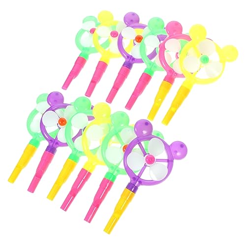 COLLBATH 12 Stück Cartoon-windmühlenpfeifen Spielzeug Kunststoff Pfeifspielzeug Für Geburtstagsparty-geschenktüten von COLLBATH