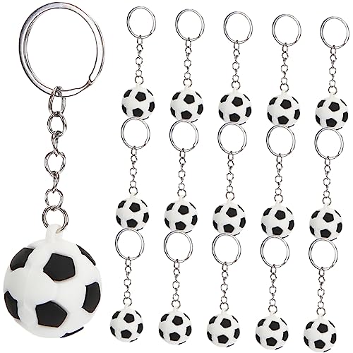 COLLBATH 16 Stück Teiliges Fußball Schlüsselanhänger aus Robuste Schlüsselringe für für Fußballfans und Mitgebsel für Kinderpartys COLLBATH 16 Stück Teiliges Fußball Schlüsselanhänger aus Robuste Schlüsselringe für für Fußballfans und Mitgebsel für Kinderpartys von COLLBATH