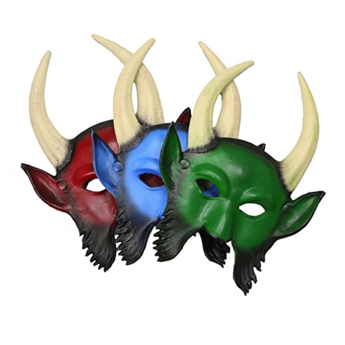 COLLBATH Halloween Kostüme 3d Tier Party Cospaly Halloween Karneval Liefert Teufel Horn Grün Maskerade von COLLBATH