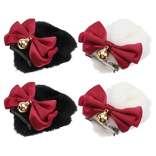 COLLBATH 2 Paare Bär Ohr Haarspange Weiblich Süße Accessoires Elegant Mädchen -haarschleifen Funkeln Bommeln Schleife Für Die Haare Haarspangen Süß Stirnband Bandschleife Colorful COLLBATH 2 Paare Bär Ohr Haarspange Weiblich Süße Accessoires Elegant Mädchen -haarschleifen Funkeln Bommeln Schleife Für Die Haare Haarspangen Süß Stirnband Bandschleife Colorful von COLLBATH