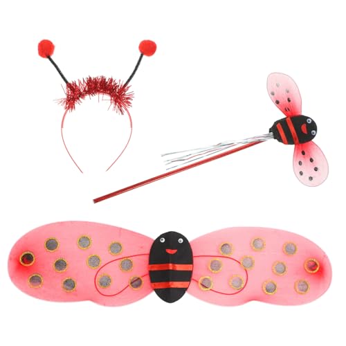 COLLBATH 2 Sätze Marienkäfer Flügel feenhafte Stirnbänder für Mädchen Marienkäfer- the hallow halloween mitgebsel Flügel Cosplay Marienkäferkostüm für Mädchen Eisendraht rot COLLBATH 2 Sätze Marienkäfer Flügel feenhafte Stirnbänder für Mädchen Marienkäfer- the hallow halloween mitgebsel Flügel Cosplay Marienkäferkostüm für Mädchen Eisendraht rot von COLLBATH