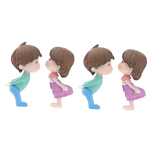 COLLBATH 2 Sätze Paar Ornamente Tortenaufsatz für Paare Dekorationen Füller Statuen Figuren Kuchen Topper hühner kinderknallzeug Kuchenverzierung Kuchendekoration PVC-Kunststoff von COLLBATH
