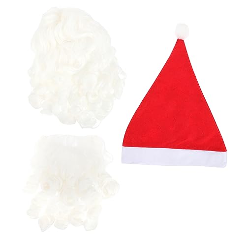 COLLBATH 2 Sets Weihnachtsanzug Herren Hüte Erwachsene Weihnachtsmann Bart Weihnachtsmann Perücke Weihnachtsmann Perücke Bart Feiertagshüte Weihnachtsmann Kostüm Zubehör Weihnachtsmann COLLBATH 2 Sets Weihnachtsanzug Herren Hüte Erwachsene Weihnachtsmann Bart Weihnachtsmann Perücke Weihnachtsmann Perücke Bart Feiertagshüte Weihnachtsmann Kostüm Zubehör Weihnachtsmann von COLLBATH