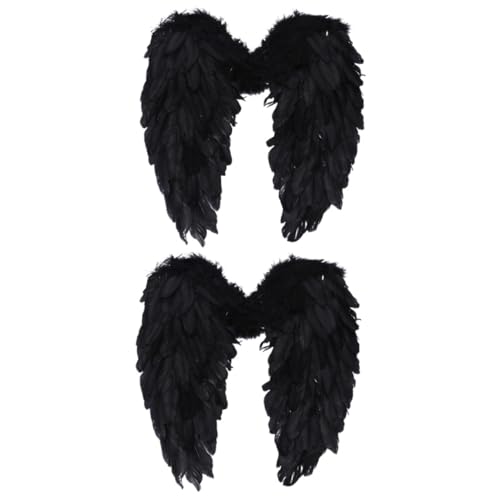 COLLBATH 2 Stck. Federflügel-Requisiten Dekoration Erwachsene Flügel Kostüm Stoff große Engelsflügel Cosplay Flügel Prop Engelsgefiederflügel große Engelskostümflügel Black COLLBATH 2 Stck. Federflügel-Requisiten Dekoration Erwachsene Flügel Kostüm Stoff große Engelsflügel Cosplay Flügel Prop Engelsgefiederflügel große Engelskostümflügel Black von COLLBATH