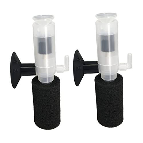 COLLBATH 2 Stück Aquarienbelüfter wasserreiniger hauswasserfilter Luftpumpe für Aquarien Kleiner Aquariumfilter kunststoffreiniger professioneller Tauchfilter Kleiner Aquarienfilter Plastik von COLLBATH