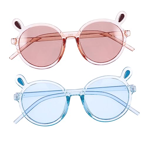 COLLBATH 2er Satz Kinder Sonnenbrillen Runde Bärenohr Brille Uv Schutz Für Mädchen Jungen Outdoor Party Strand COLLBATH 2er Satz Kinder Sonnenbrillen Runde Bärenohr Brille Uv Schutz Für Mädchen Jungen Outdoor Party Strand von COLLBATH