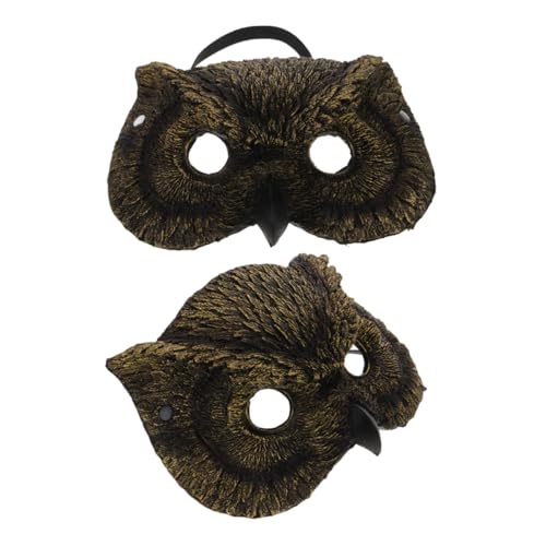 COLLBATH 2-teiliges Maskerade-eulen-halloween-kostüm Für Erwachsene Und Jungen Mit Vintage-eulengesicht Bequeme Eule Aus Pu-schaum Für Partys Und Veranstaltungen von COLLBATH