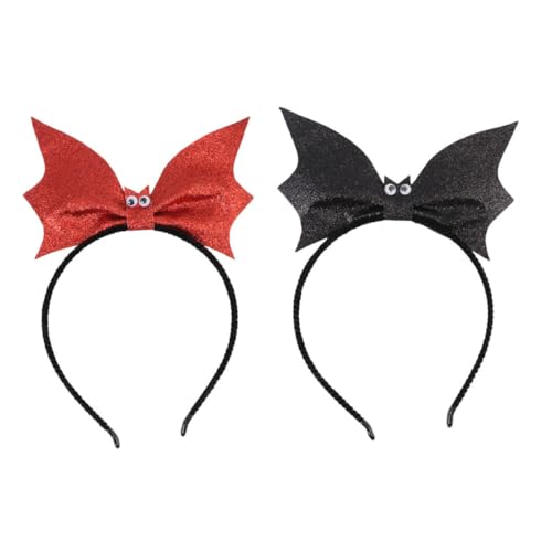 COLLBATH 2 Stück Halloween Fledermaus Haarreif mit Glitzereffekt Cosplay Haarschmuck für Party Festival Kostüm Zubehör Langlebiges Material Einfaches Absetzen Geschenkidee für Erwachsene COLLBATH 2 Stück Halloween Fledermaus Haarreif mit Glitzereffekt Cosplay Haarschmuck für Party Festival Kostüm Zubehör Langlebiges Material Einfaches Absetzen Geschenkidee für Erwachsene von COLLBATH