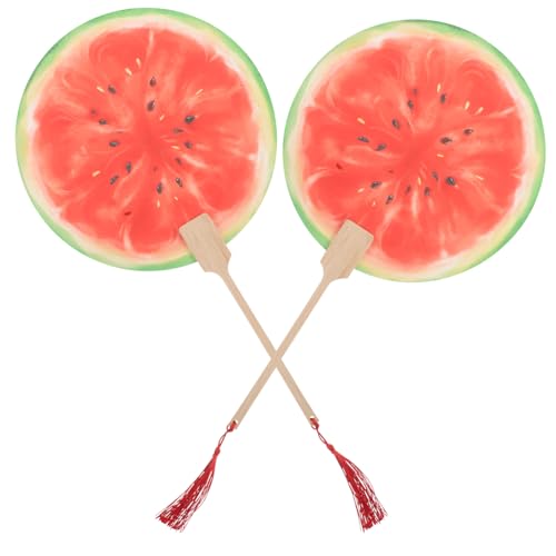 COLLBATH 2 Stück Handgemalte Runde Papier Fans im Chinesischen Stil für Sommerreisen Hochzeiten und Outdoor Veranstaltungen Kreative Fotorequisiten Zufällige Farbe von COLLBATH