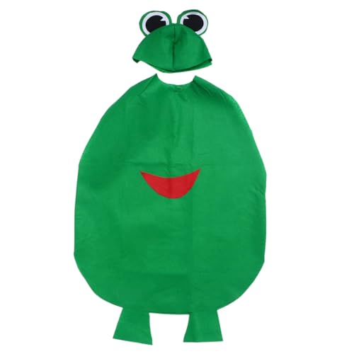 COLLBATH 2 Stück Kostümset für Teiliges Set mit Froschkleidung Hut für Bühnenauftritte Halloween Feiern Kreative Rollenspiele Hautfreundlichem Material für Jungen von COLLBATH