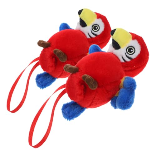 COLLBATH 2 Stück Plüsch Papagei für Piratenkostüm Realistische Schulter Dekoration Leicht und Tragbar für Halloween und Themenpartys Eyecatching Accessoire für Piratenrollen von COLLBATH