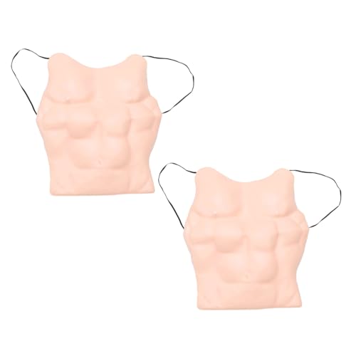 COLLBATH 2 Stück Realistisches Muskel Kostüm für Herren Flexible Leichte Bauchmuskeln Wiederverwendbare Lustige Partydekoration für Halloween Cosplay und Maskerade COLLBATH 2 Stück Realistisches Muskel Kostüm für Herren Flexible Leichte Bauchmuskeln Wiederverwendbare Lustige Partydekoration für Halloween Cosplay und Maskerade von COLLBATH