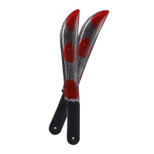 COLLBATH 2 Stück Requisiten für Simulationsmesser Halloween-Requisite Stütze Halloween Costume Halloween Kleidung Breitschwert-Requisiten Halloween-Festival-Requisite Plastik von COLLBATH