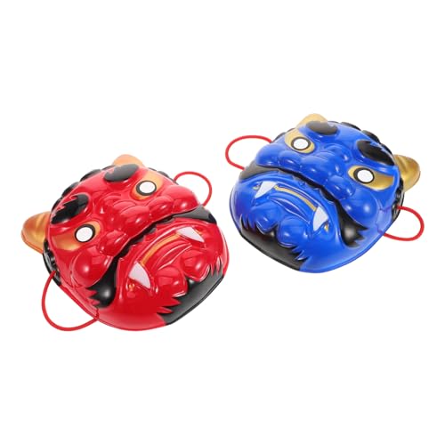 COLLBATH 2 Stück Scary Demon Maske für Erwachsene Leichte Plastikmaske für Halloween Karneval und Maskenball Wiederverwendbare Kostümaccessoires für Festliche Anlässe von COLLBATH