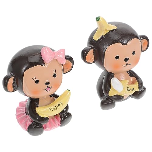COLLBATH 2 Stück Teiliges Cartoon Affenmodell Niedliche Dekoration für Zuhause und Backen Kreative Geschenkidee für Freunde aus Synthetischem Harz Gefertigt Farbenfroh und Ansprechend COLLBATH 2 Stück Teiliges Cartoon Affenmodell Niedliche Dekoration für Zuhause und Backen Kreative Geschenkidee für Freunde aus Synthetischem Harz Gefertigt Farbenfroh und Ansprechend von COLLBATH