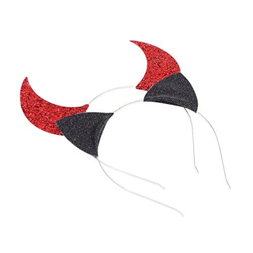 COLLBATH 2 Stück Teiliges Haarband mit Teufelshörnern und Katzenohren Originelles Party Stirnband für Karneval Fasching Kostümfest Robustes Material Auffälliges Design für Damen und Mädchen von COLLBATH