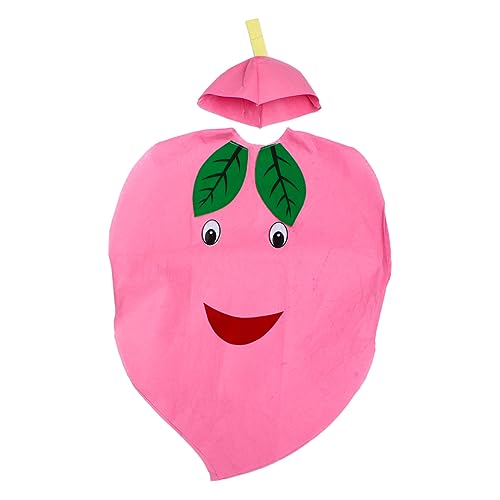 COLLBATH 2 Stück Teiliges Kostümset für Umweltfreundliche Pfirsichkleidung mit Mütze für Halloween Bühnenauftritte Kreative Rollenspiele Dekorative Kostümaccessoires COLLBATH 2 Stück Teiliges Kostümset für Umweltfreundliche Pfirsichkleidung mit Mütze für Halloween Bühnenauftritte Kreative Rollenspiele Dekorative Kostümaccessoires von COLLBATH