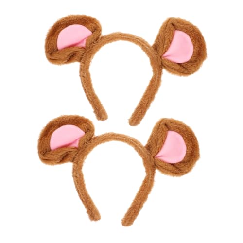COLLBATH 2 Stück Weiches Mausohren Haarreifen für Damen Plüsch Tierohren Stirnband Leicht und Bequem für Halloween Cosplay Maskerade Party Zubehör COLLBATH 2 Stück Weiches Mausohren Haarreifen für Damen Plüsch Tierohren Stirnband Leicht und Bequem für Halloween Cosplay Maskerade Party Zubehör von COLLBATH