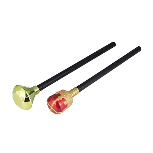 COLLBATH 2 Stücke Halloween Königlicher Zauberstab Zauberstäbe für Cosplay Maskerade Bühnenaufführungen Königin Scepter Langlebig Elegant von COLLBATH