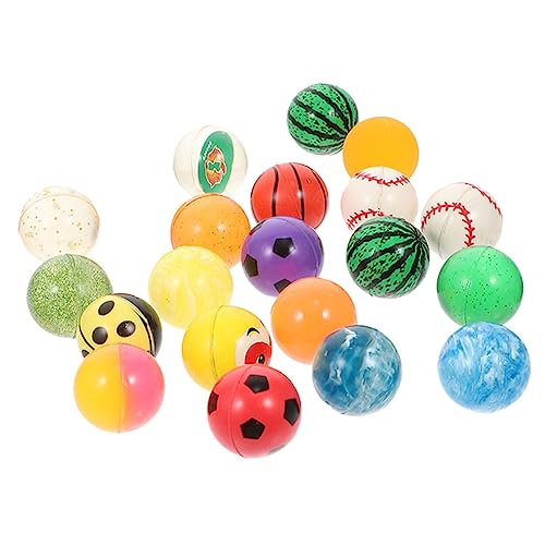 COLLBATH 20 Stück Hüpfball prallen für Springen federnd gummiball Party-Sprungbälle tragbare Springbälle Hüpfendes Ballspiel tragbare Gummibälle Automatenbälle Party-Hüpfbälle von COLLBATH