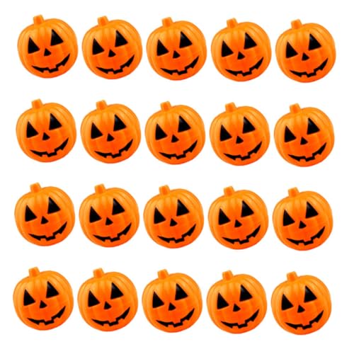 COLLBATH 20 Stück Mini Kunststoff Kürbis Süßigkeitenbehälter Wiederverwendbare Halloween Snackboxen mit Praktischem Öffnungsmechanismus für Partygeschenke und Trick Treating von COLLBATH