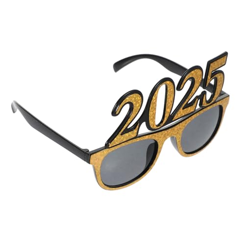 COLLBATH 2025 Party-Brillen- Silvesterbrille Partybrillen für das neue Jahr lustige neujahrsbrille runden Vorabend Anzahl Brillen Performance-Requisiten Stk Golden COLLBATH 2025 Party-Brillen- Silvesterbrille Partybrillen für das neue Jahr lustige neujahrsbrille runden Vorabend Anzahl Brillen Performance-Requisiten Stk Golden von COLLBATH