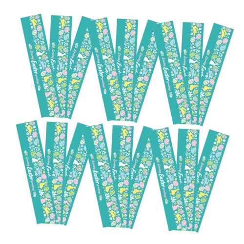 COLLBATH 24 Stück Osterflaschenaufkleber Wasserflaschen Wasserflasche Tragbare Wasserflasche Süße Wasserflasche Klare Wasserflasche Partyzubehör Weinetikett Papier von COLLBATH