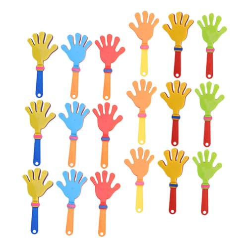 COLLBATH 24 Stück Teiliges Buntes Handklatscher aus Kunststoff Laute Geräuschmacher zum Anfeuern bei Sportevents Partys und Geburtstagsfeiern Farbenfrohe Handklatschen für Fiesta und von COLLBATH