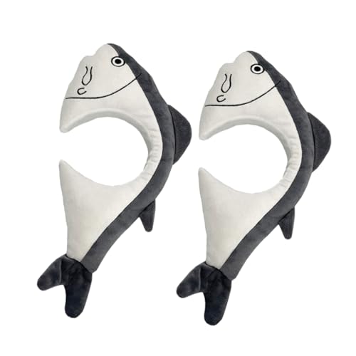 COLLBATH 2 Stücke Plüsch Fisch Stirnband Einzigartiges Halloween Tierkostüm Haarband Für Party Meer Kostüme Erwachsene Jungen Und Mädchen Halloween von COLLBATH