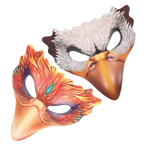 COLLBATH Leichte Dekorative Vogelmaske Aus Pu-leder Eva Wiederverwendbar Tragbar Für Halloween von COLLBATH
