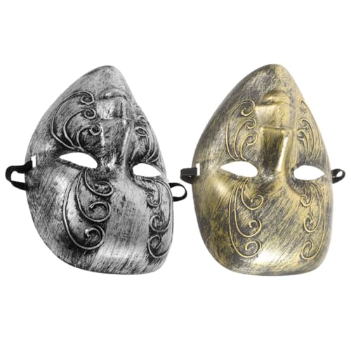 COLLBATH Retro-inspirierte Vintage-halloween-masken 2-teilige Maskenmaske Für Partys Bequem Und Atmungsaktiv von COLLBATH
