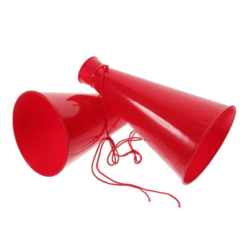 COLLBATH Tragbar Und Vielseitig: 2er-pack Megaphone Sensorisches Spielzeug Für Kinderpartys Sportspiele Und Outdoor-aktivitäten Rot von COLLBATH