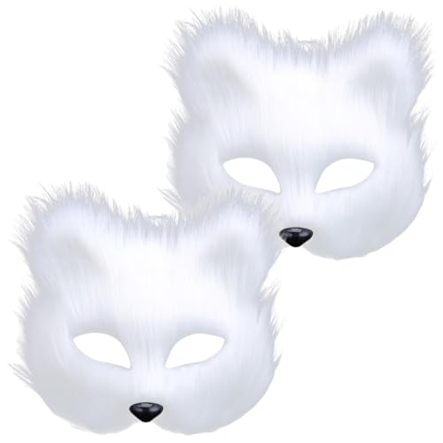 COLLBATH 2st Plüschtiermaske Maskerade Maske Gemacht Katze Cosplay-maske Fuchsplüsch Maskenfuchs Fuchs Kostüm Opernmaske Maske Katze Realistische Katzenmaske Led-maske Weiß Plastik COLLBATH 2st Plüschtiermaske Maskerade Maske Gemacht Katze Cosplay-maske Fuchsplüsch Maskenfuchs Fuchs Kostüm Opernmaske Maske Katze Realistische Katzenmaske Led-maske Weiß Plastik von COLLBATH