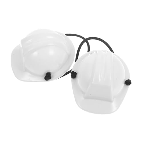COLLBATH 2stücke Mini-schutzhelm Aus Kunststoff Winziger Bauhut Für Kleine Haustiere Und Puppen Geeignet Für Bauspielzeug Partydekorationen Und DIY-projekte von COLLBATH