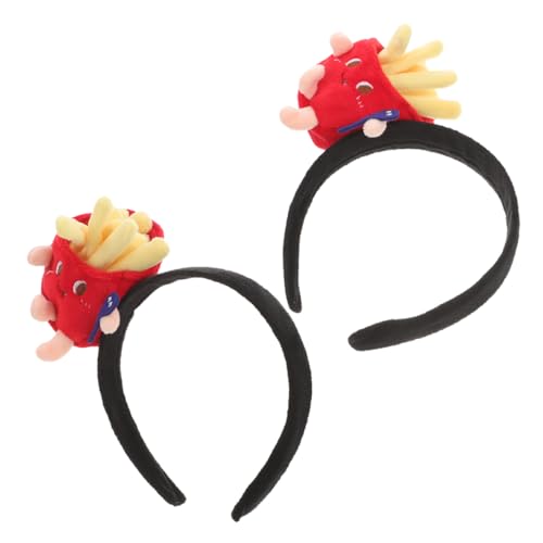 COLLBATH 2stücke Pommes Frites Stirnbänder Cartoon Kopfbedeckung Lustige Stirnbänder Für Frauen Essen Haarband Kostüm Zubehör von COLLBATH