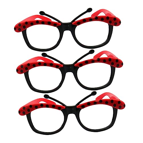 COLLBATH 3 Paare Halloween Käferbrille Lustige Kostümbrille für Damen Dekoration für Maskeraden Fasching Halloween Partys Langlebig COLLBATH 3 Paare Halloween Käferbrille Lustige Kostümbrille für Damen Dekoration für Maskeraden Fasching Halloween Partys Langlebig von COLLBATH
