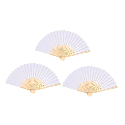 COLLBATH 3 Stück Leere Faltfächer aus Papier für Diy Hochzeitsdekoration und Heimdekoration Handheld Fächer für Besondere Anlässe Leicht und Tragbar für Kreative Projekte COLLBATH 3 Stück Leere Faltfächer aus Papier für Diy Hochzeitsdekoration und Heimdekoration Handheld Fächer für Besondere Anlässe Leicht und Tragbar für Kreative Projekte von COLLBATH