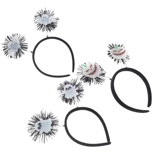 COLLBATH 3 Stück Leuchtender Fledermaus -Kopf -Hoop Cosplay-Kopfschmuck-Requisite Cosplay-Haarreifen Fledermaus -Kopfbedeckung für Party Halloween-Haarschmuck zur Dekoration Plastik von COLLBATH
