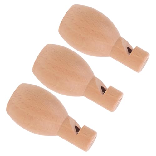 COLLBATH 3 Stück Mini Holzpfeifen für Pädagogisches zur Atemkontrolle für Kindergarten und Gruppenaktivitäten Fördert Kreativität und von COLLBATH