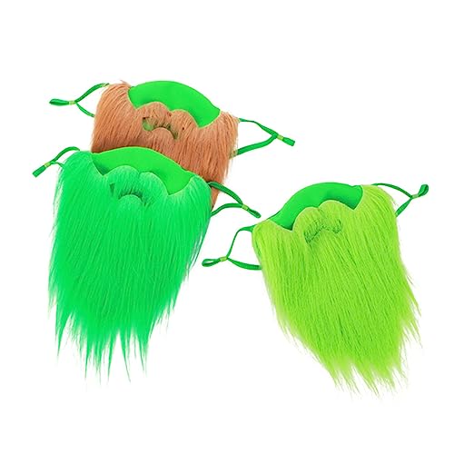 COLLBATH 3 Stück Monster Maske Bart Gefälschter Weißer Bart Schnurrbart Gefälschter Cosplay Bart Requisiten St Patrick's Day Bart Bühnenauftritt Bart Karneval Gesichtsmaske COLLBATH 3 Stück Monster Maske Bart Gefälschter Weißer Bart Schnurrbart Gefälschter Cosplay Bart Requisiten St Patrick's Day Bart Bühnenauftritt Bart Karneval Gesichtsmaske von COLLBATH