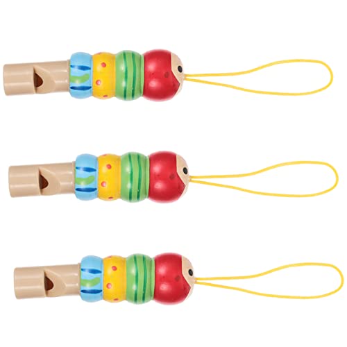 COLLBATH 3 Stück Pfeifeninstrumente Kleinkindbedarf Lernwerkzeuge Musikwerkzeuge Für Früherziehung Instrument Buntes Massivholz von COLLBATH