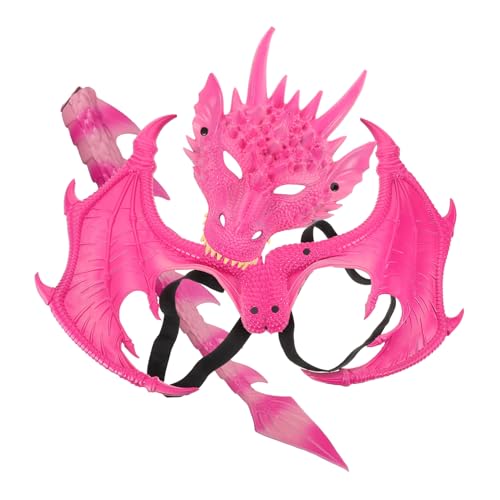 COLLBATH 3 Stück Teiliges Halloween Drache Kostümset für Flügel und Maske für Rollenspiel und Kostümpartys Leicht und Kreativ für Halloween Feiern COLLBATH 3 Stück Teiliges Halloween Drache Kostümset für Flügel und Maske für Rollenspiel und Kostümpartys Leicht und Kreativ für Halloween Feiern von COLLBATH