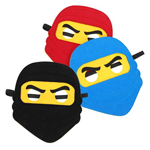 COLLBATH 3 Stück Teiliges Ninja Filzmasken in Rot Blau Schwarz Strapazierfähige Cosplay Masken für Halloween Karneval Geburtstag Party Leicht Anzuziehen und Vielseitig Einsetzbar COLLBATH 3 Stück Teiliges Ninja Filzmasken in Rot Blau Schwarz Strapazierfähige Cosplay Masken für Halloween Karneval Geburtstag Party Leicht Anzuziehen und Vielseitig Einsetzbar von COLLBATH